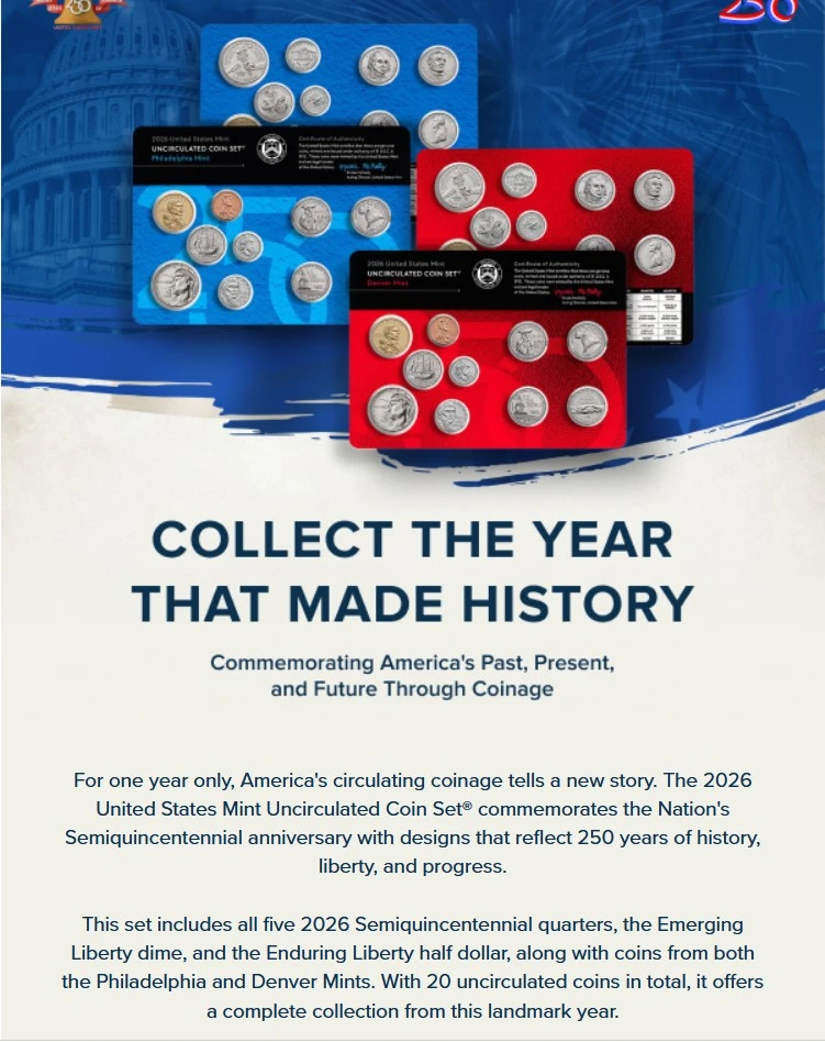 2026-US-Mint-Set-Subscriptions-Are-Available---Mintage-Raised-To-300,000